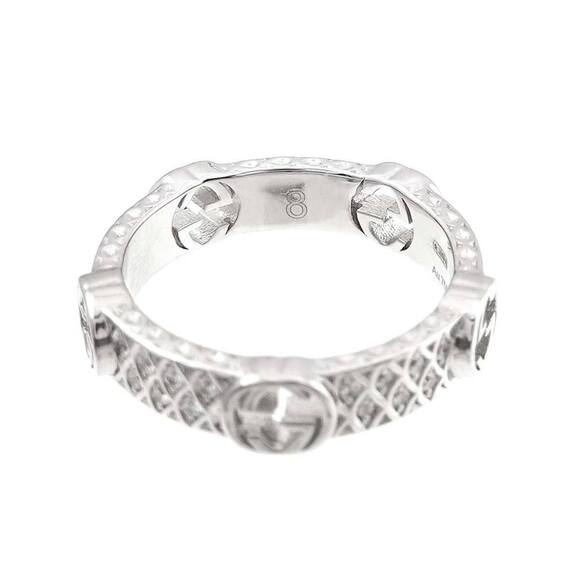GUCCI White Gold Diamond Ring - Picture 5 of 9